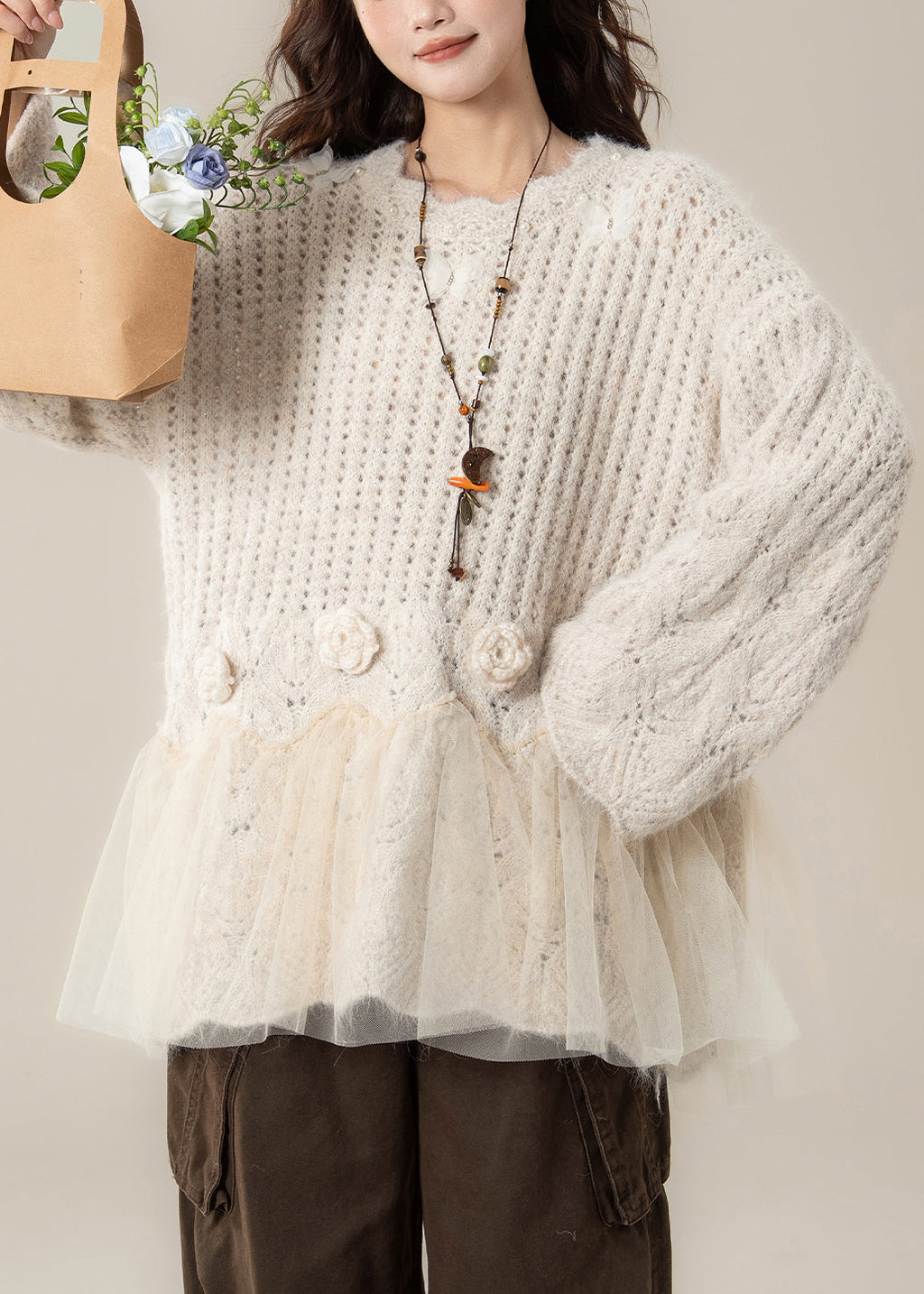 Classic Vintage Sweater with a Flattering Fit