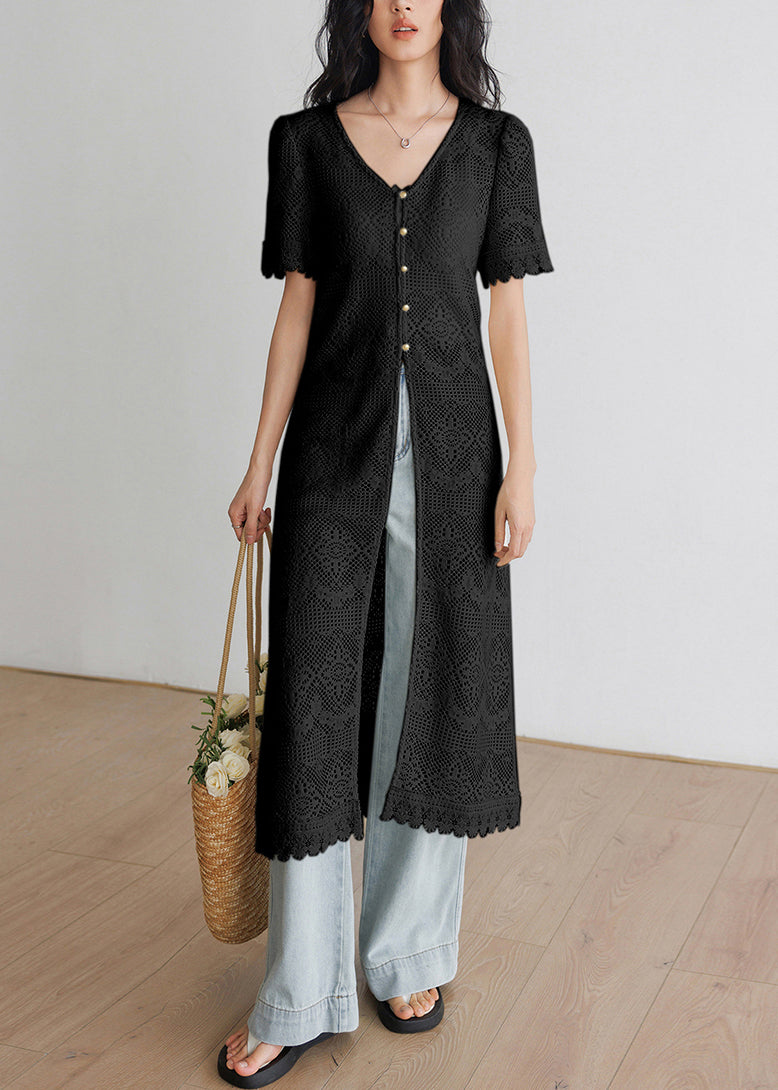 Well Tailored Cardigan with a Graceful Silhouette