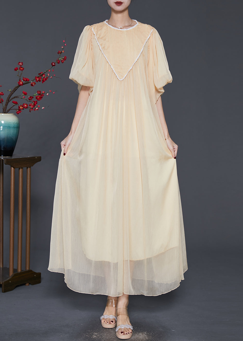 A Vintage Style Dress with Delicate Timeless Details