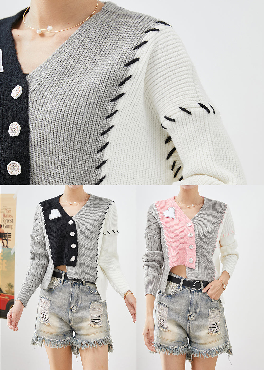 Classic Vintage Cardigan with a Flattering Fit