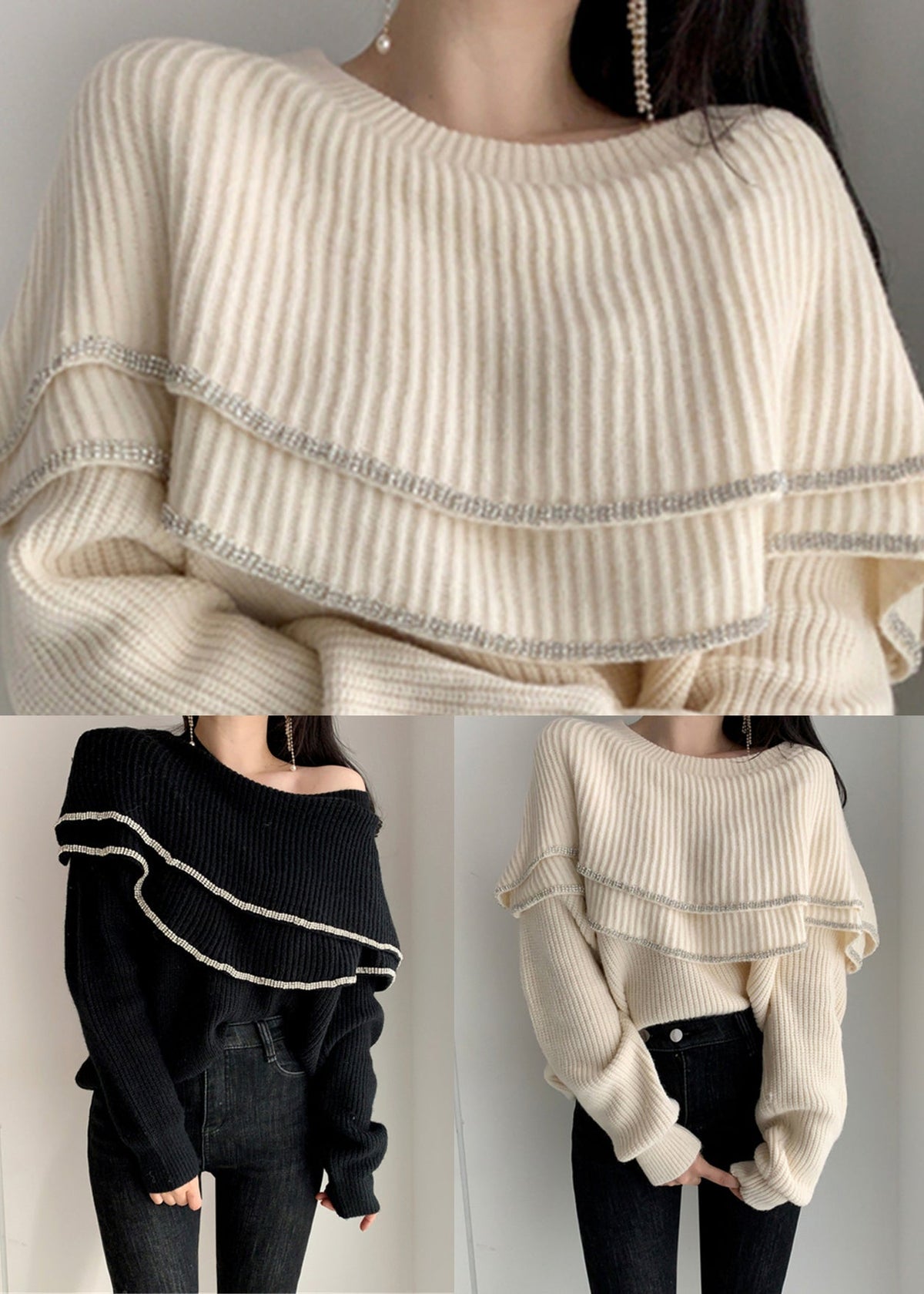 Well Tailored Sweater with a Graceful Silhouette