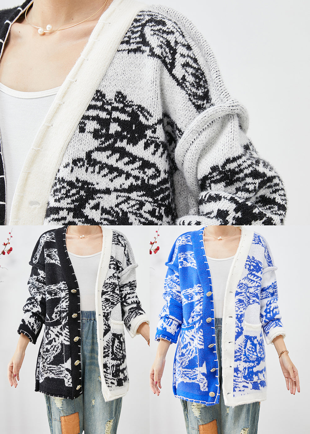 Vintage Inspired Cardigan with a Contemporary Edge