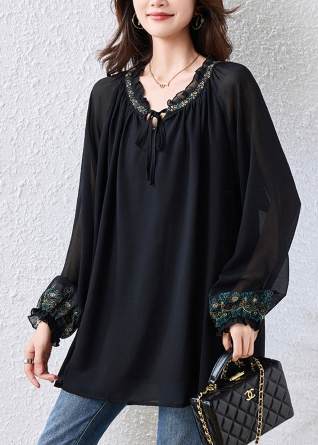 Classic Vintage Blouse with a Flattering Fit