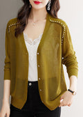 Well Tailored Cardigan with a Graceful Silhouette