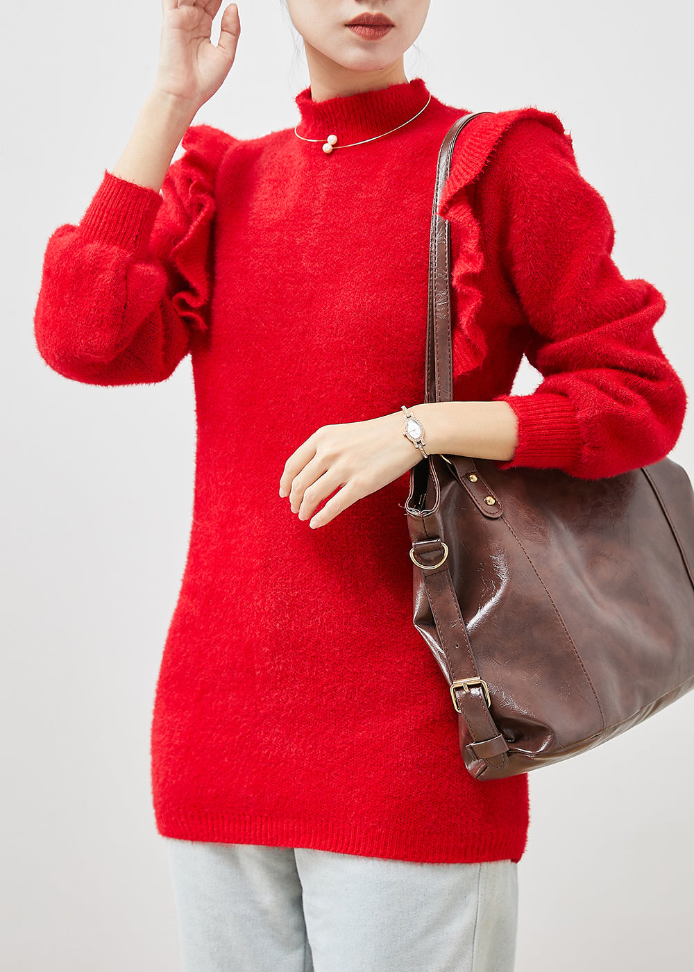 A Vintage Style Sweater with Delicate Timeless Details