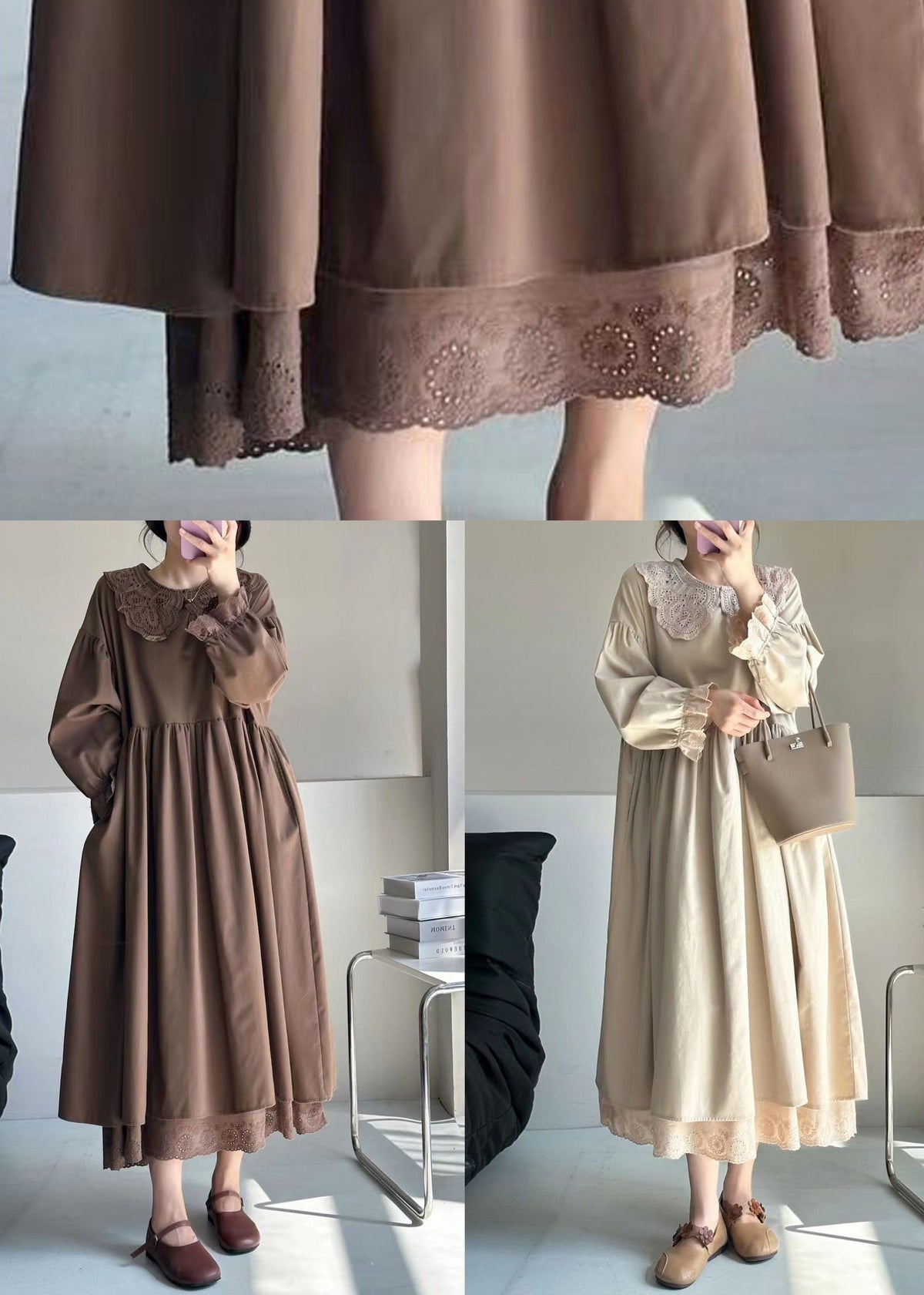 A Vintage Style Dress with Delicate Timeless Details