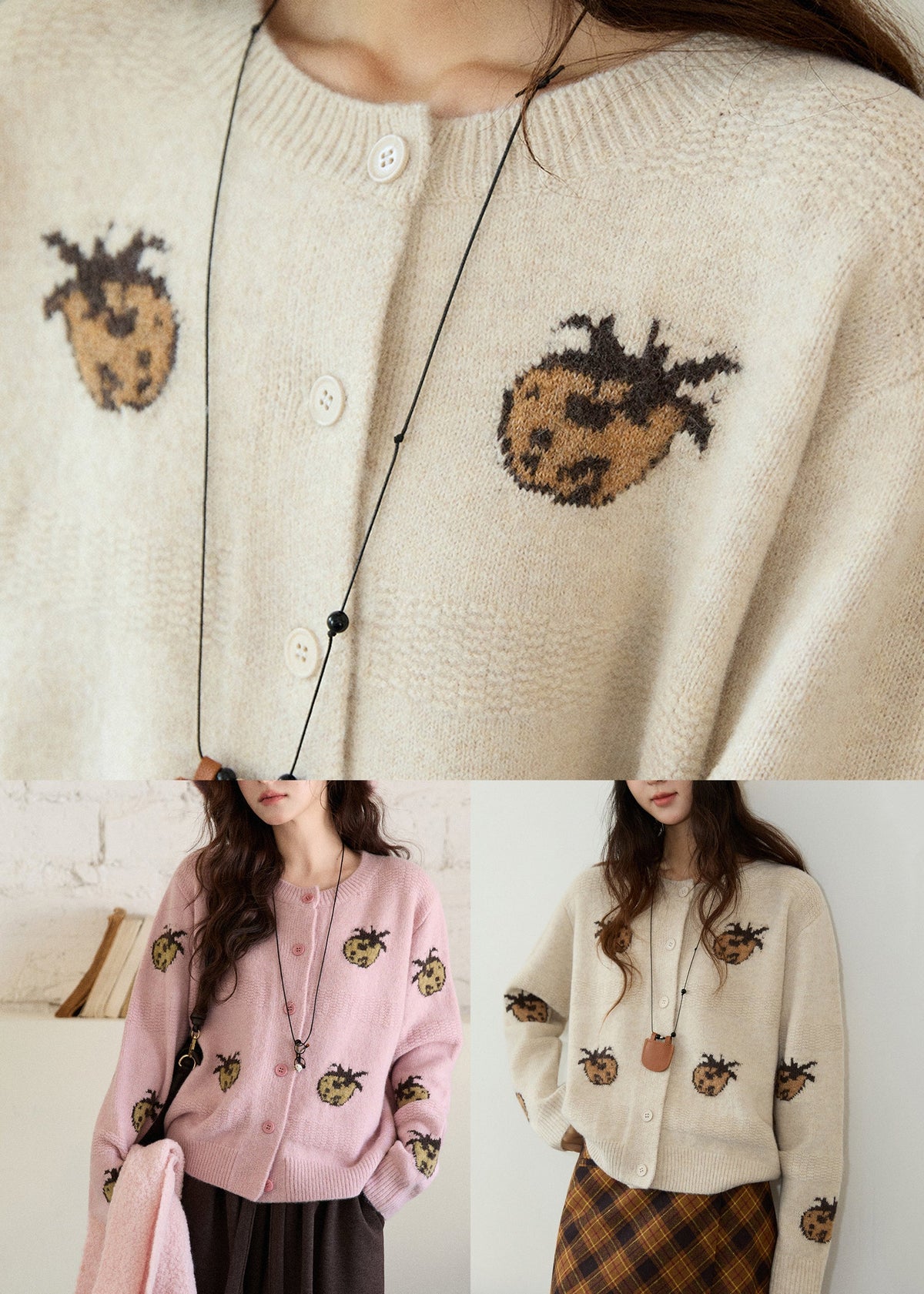 Well Tailored Cardigan with a Graceful Silhouette