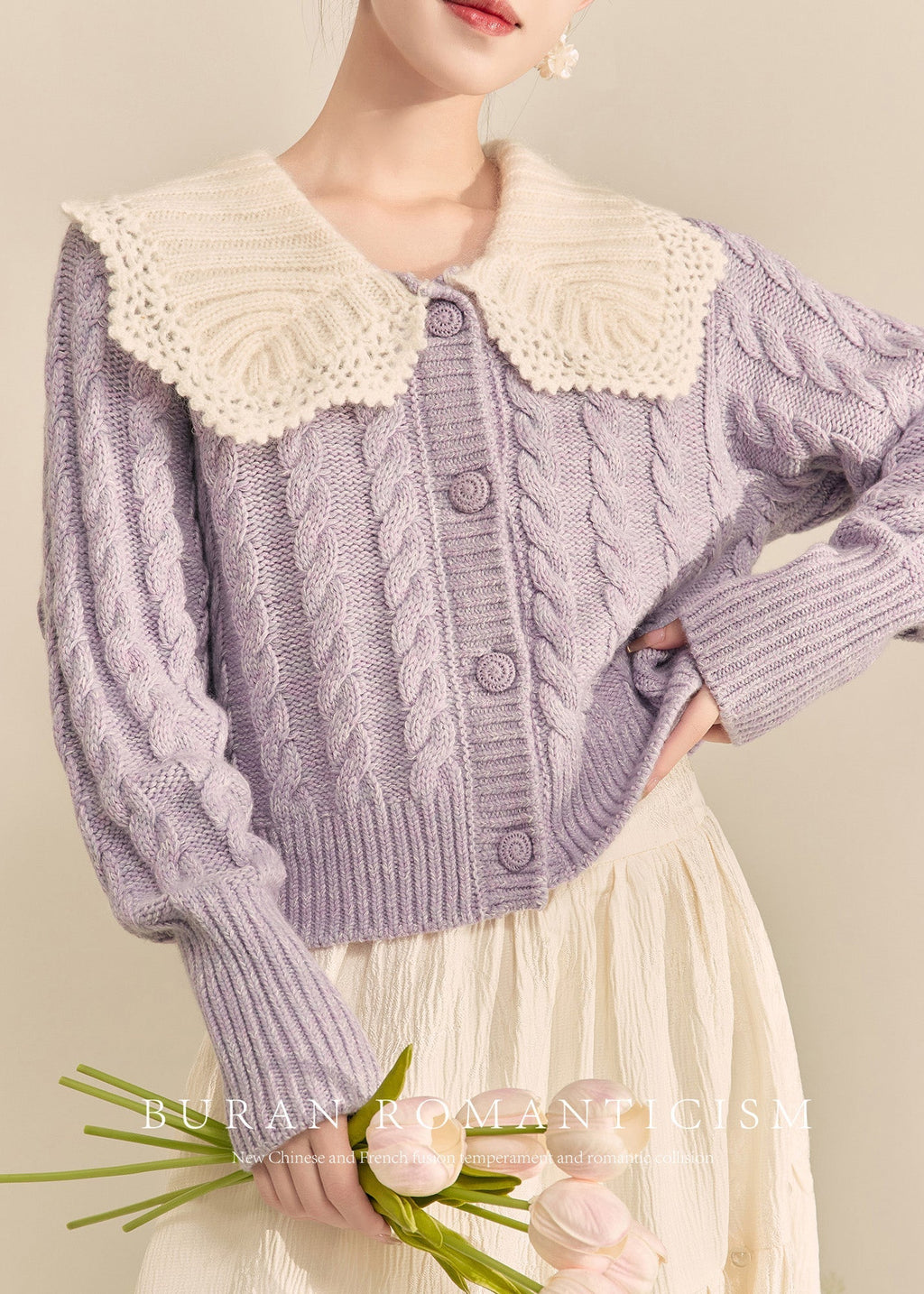 Classic Vintage Cardigan with a Flattering Fit