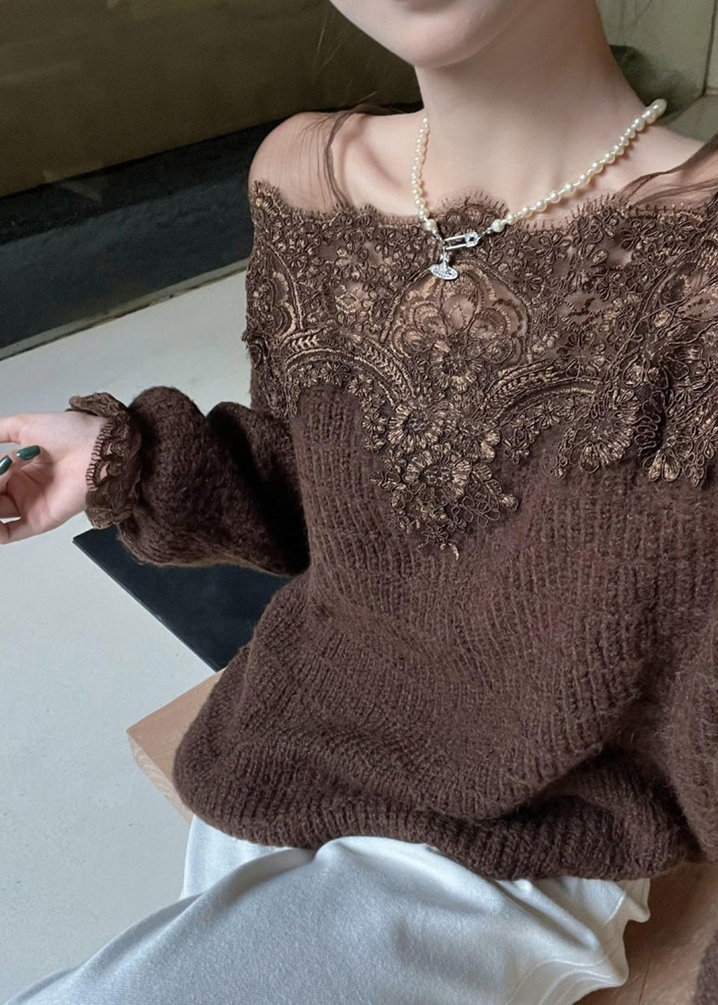 A Vintage Style Pullover with Delicate Timeless Details