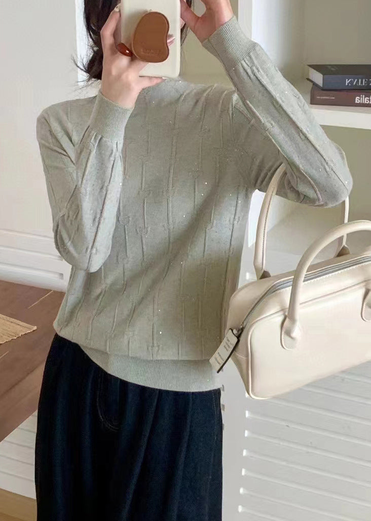 A Vintage Style Sweater with Delicate Timeless Details