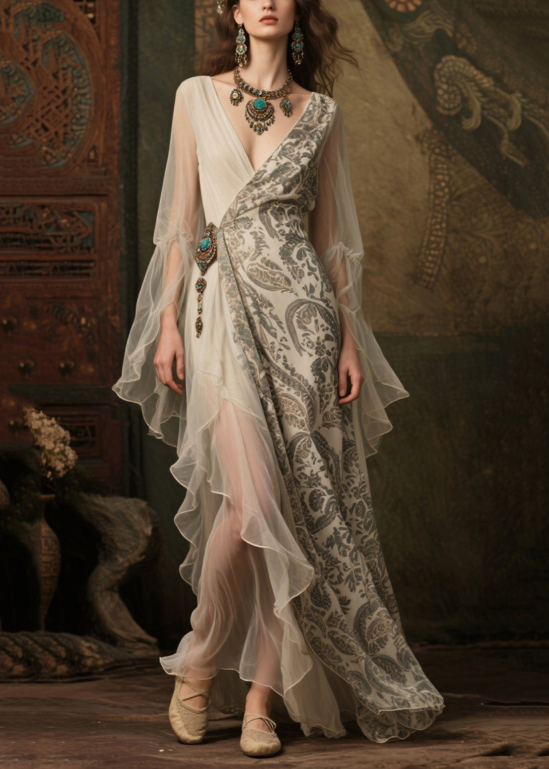 A Vintage Style Dress with Delicate Timeless Details