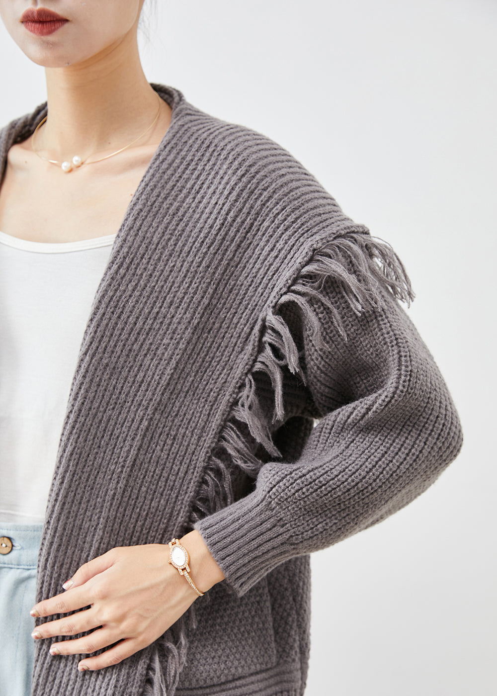 A Vintage Style Cardigan with Delicate Timeless Details