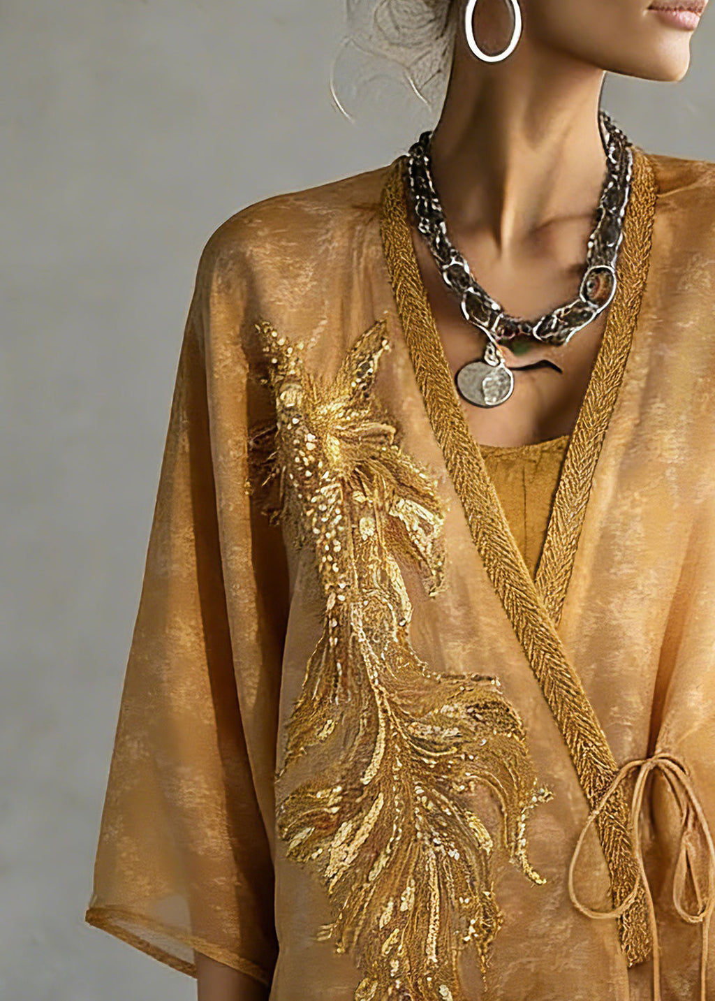 Well Tailored Cardigan with a Graceful Silhouette