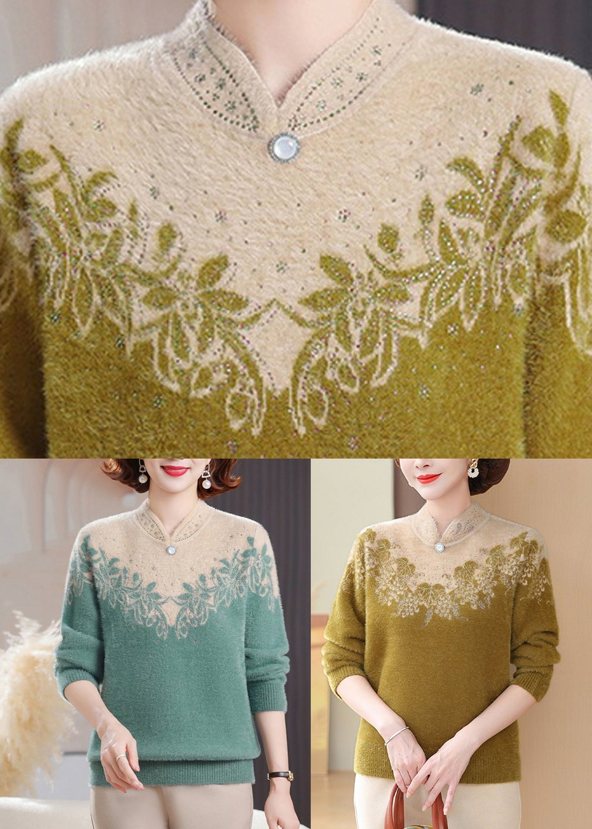 Vintage Inspired Sweater with a Contemporary Edge