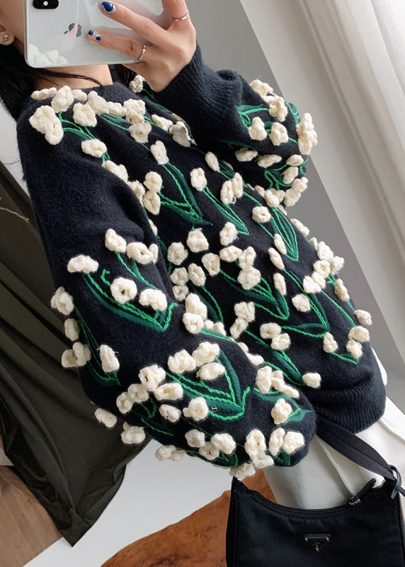 A Vintage Style Sweater with Delicate Timeless Details