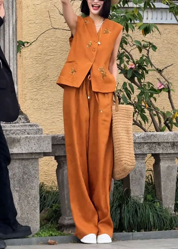 A Vintage Style Pants with Delicate Timeless Details