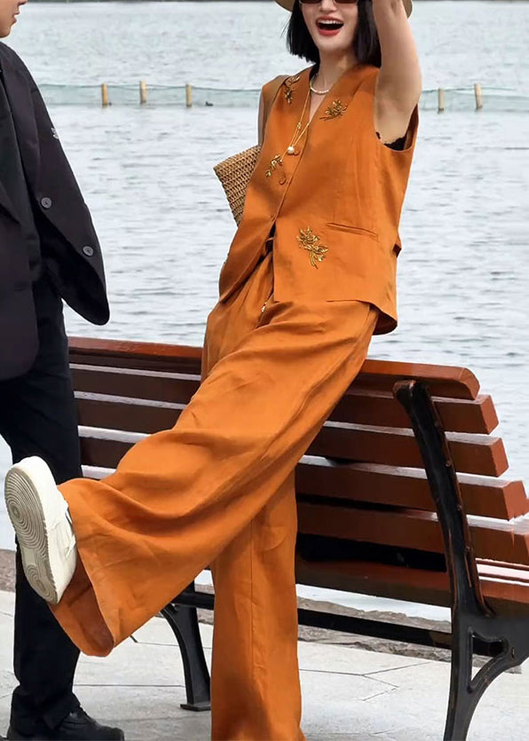 A Vintage Style Pants with Delicate Timeless Details