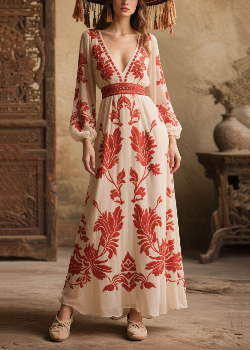 A Vintage Style Dress with Delicate Timeless Details