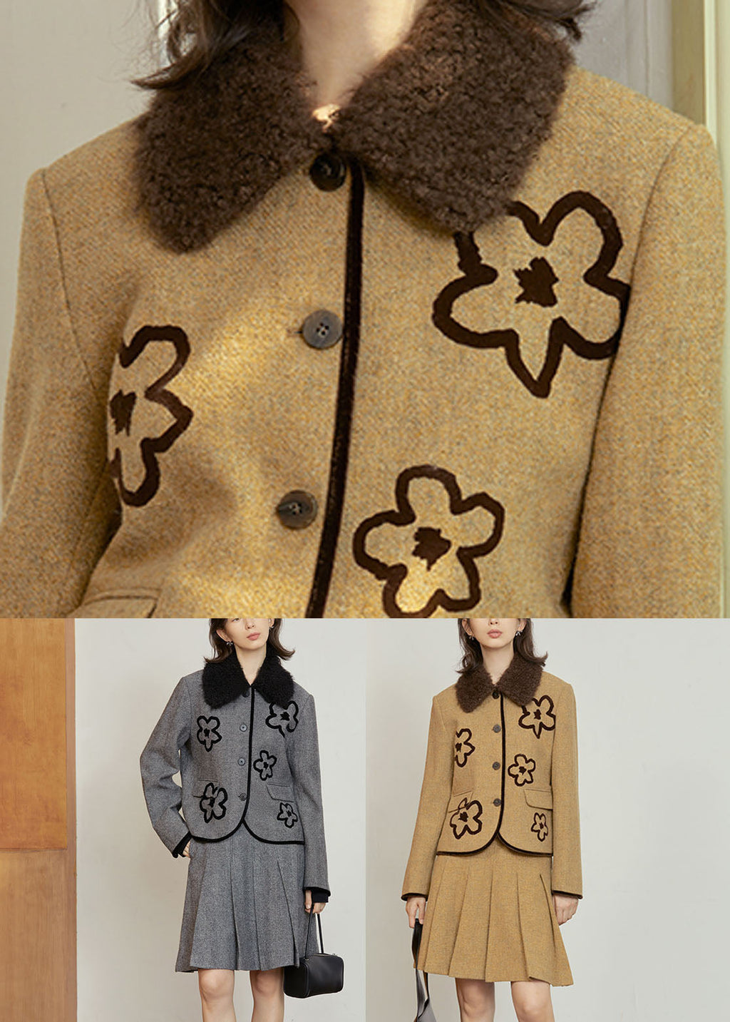 A Vintage Style Coat with Delicate Timeless Details