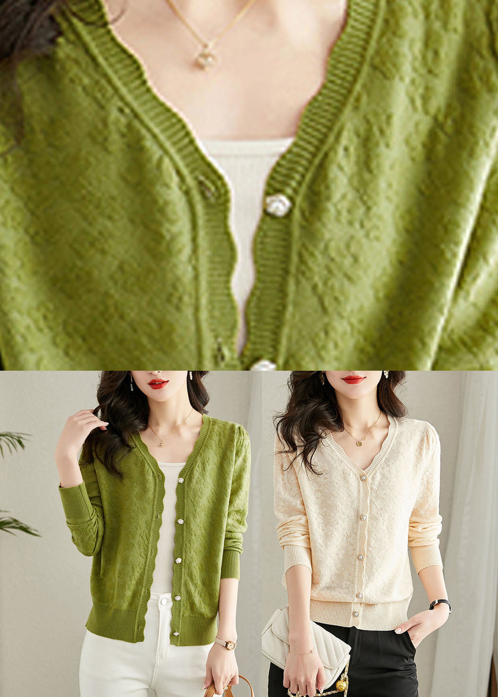 Beautifully Finished Cardigan in a Timeless Design