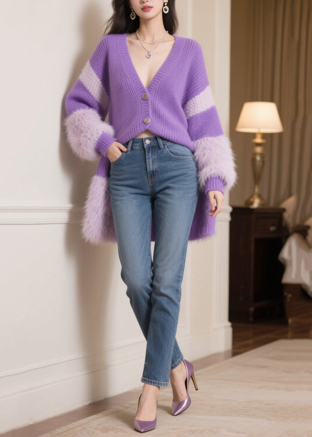 Vintage Inspired Cardigan with a Contemporary Edge