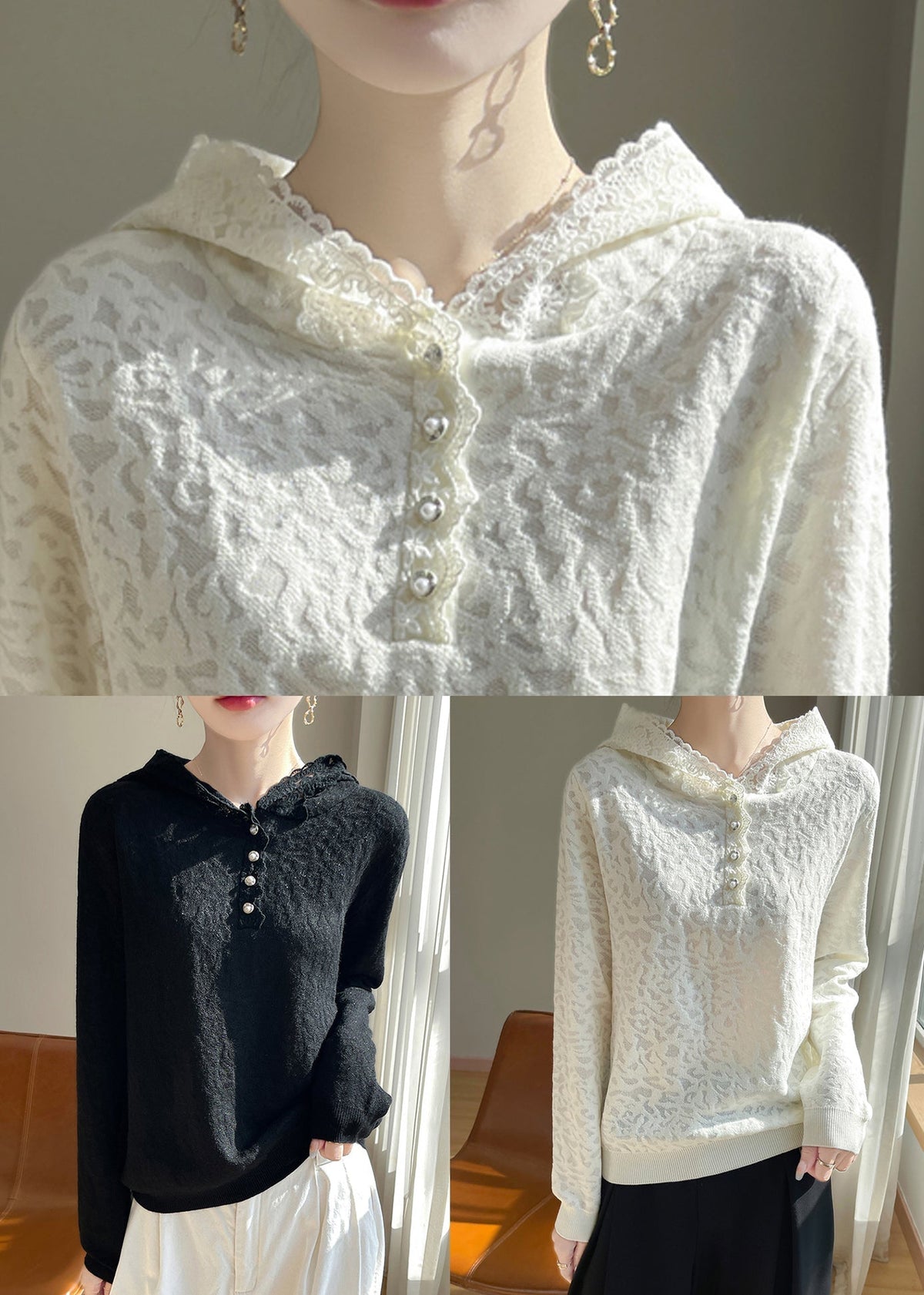Well Tailored Sweater with a Graceful Silhouette