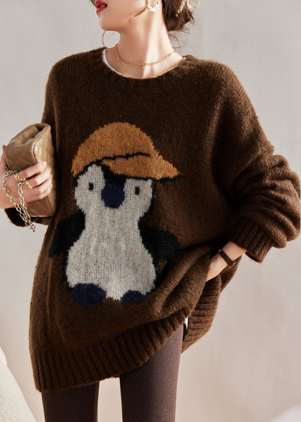 A Vintage Style Sweater with Delicate Timeless Details