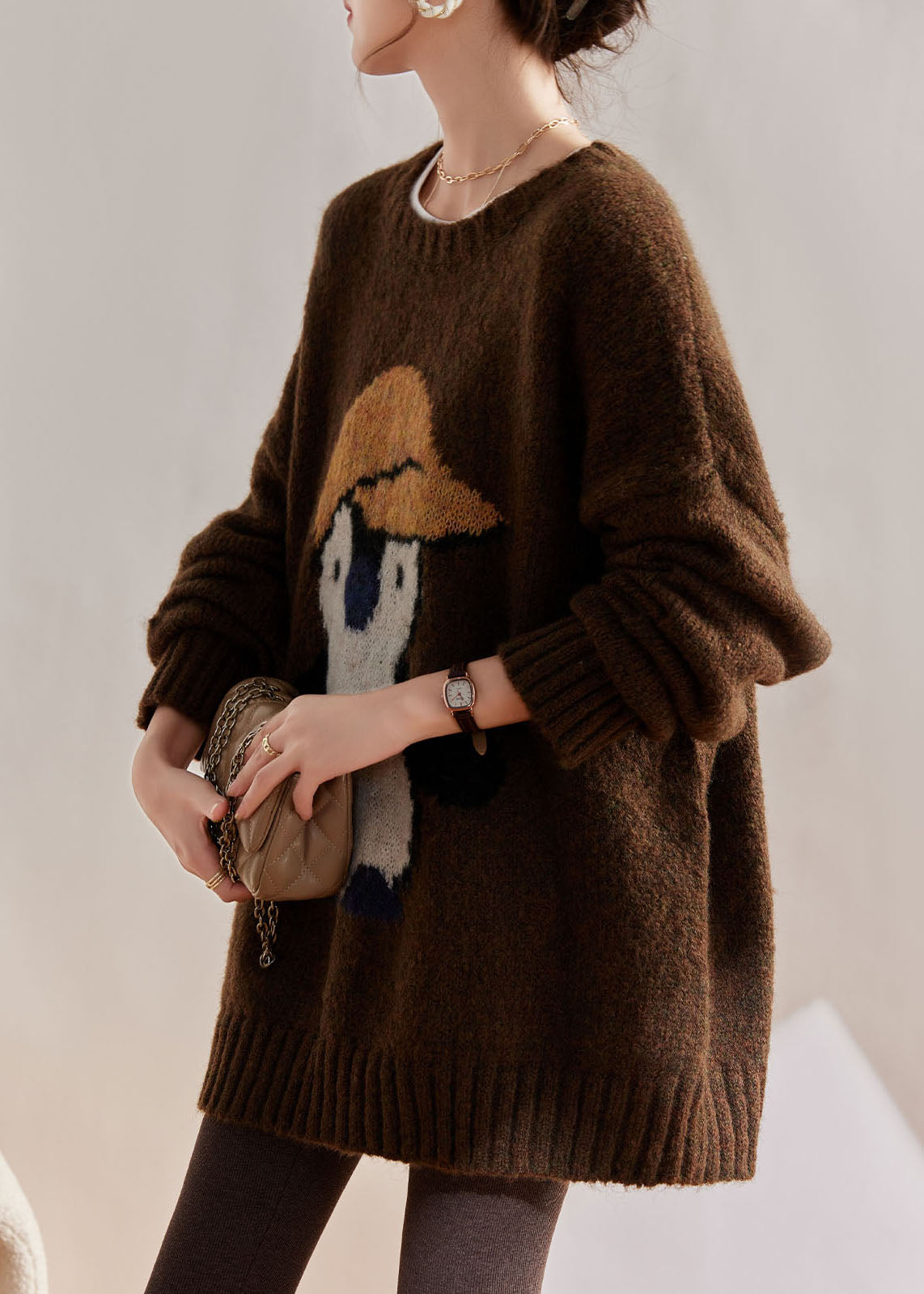 A Vintage Style Sweater with Delicate Timeless Details