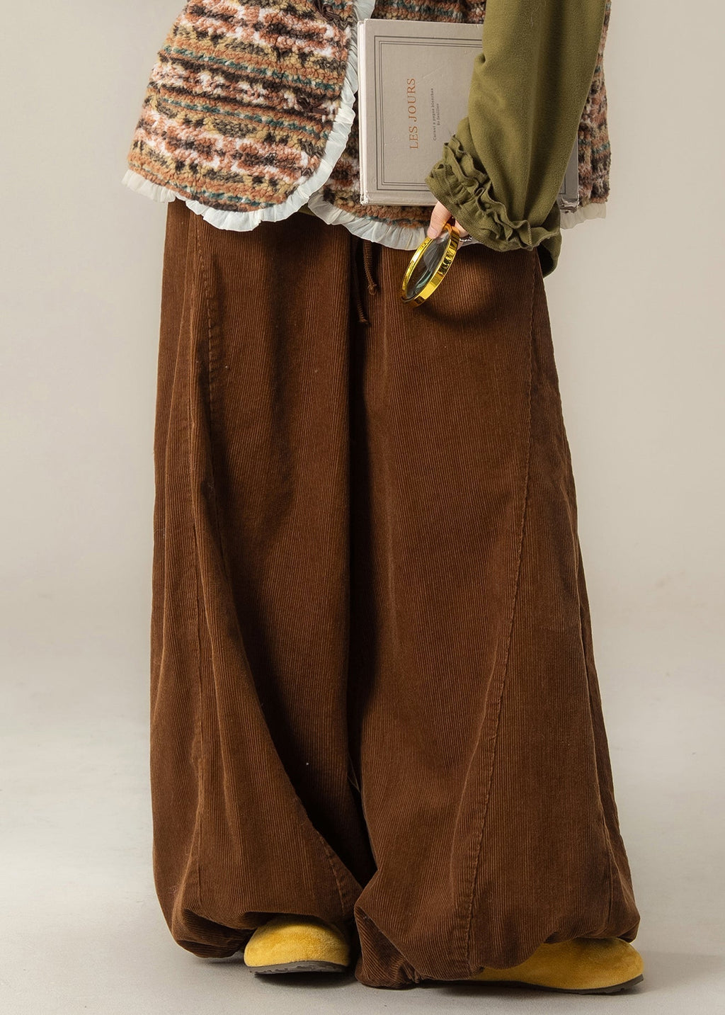 A Vintage Style Pants with Delicate Timeless Details