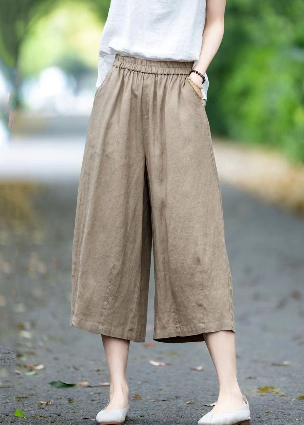 A Vintage Style Pants with Delicate Timeless Details