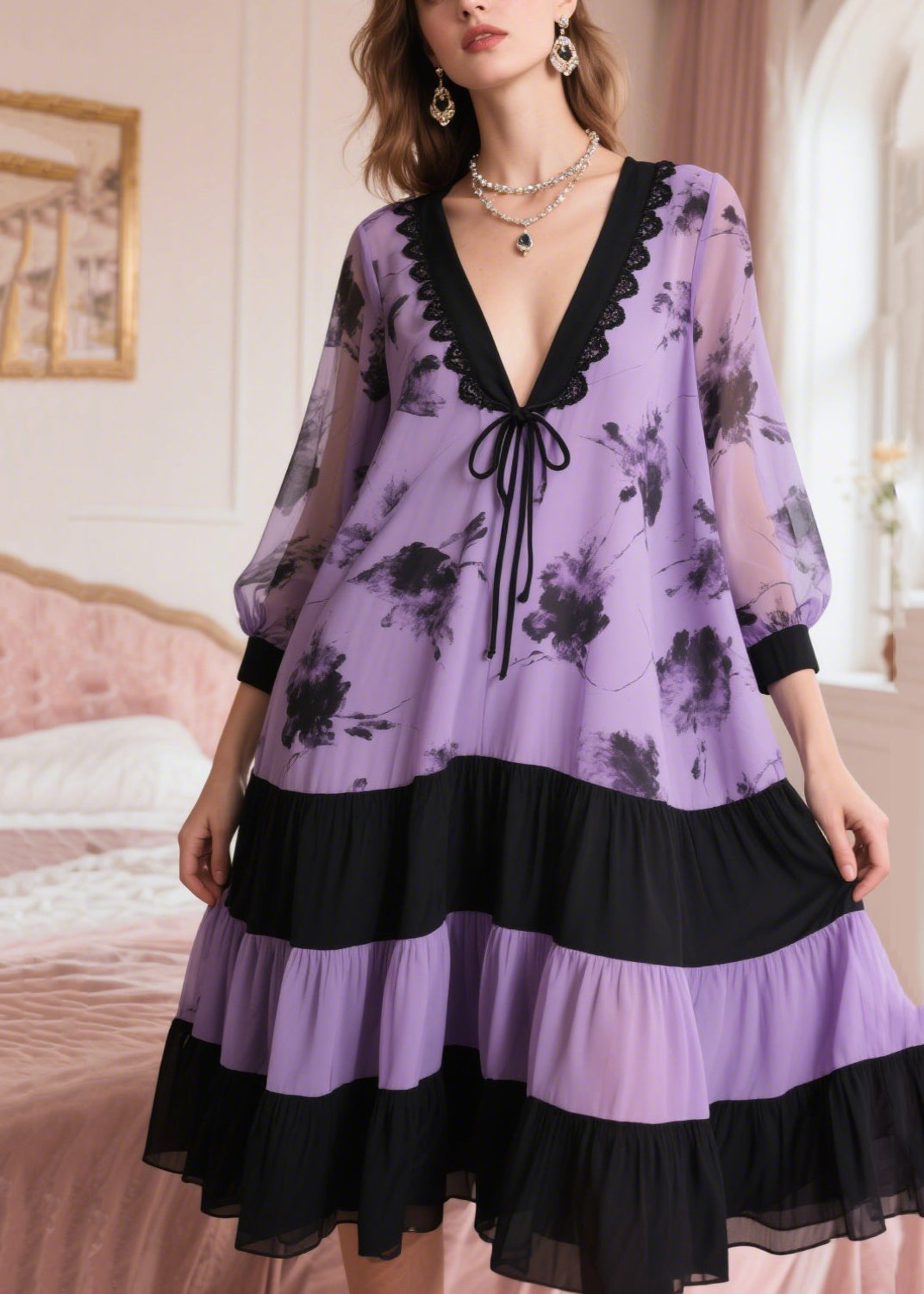 A Vintage Style Dress with Delicate Timeless Details