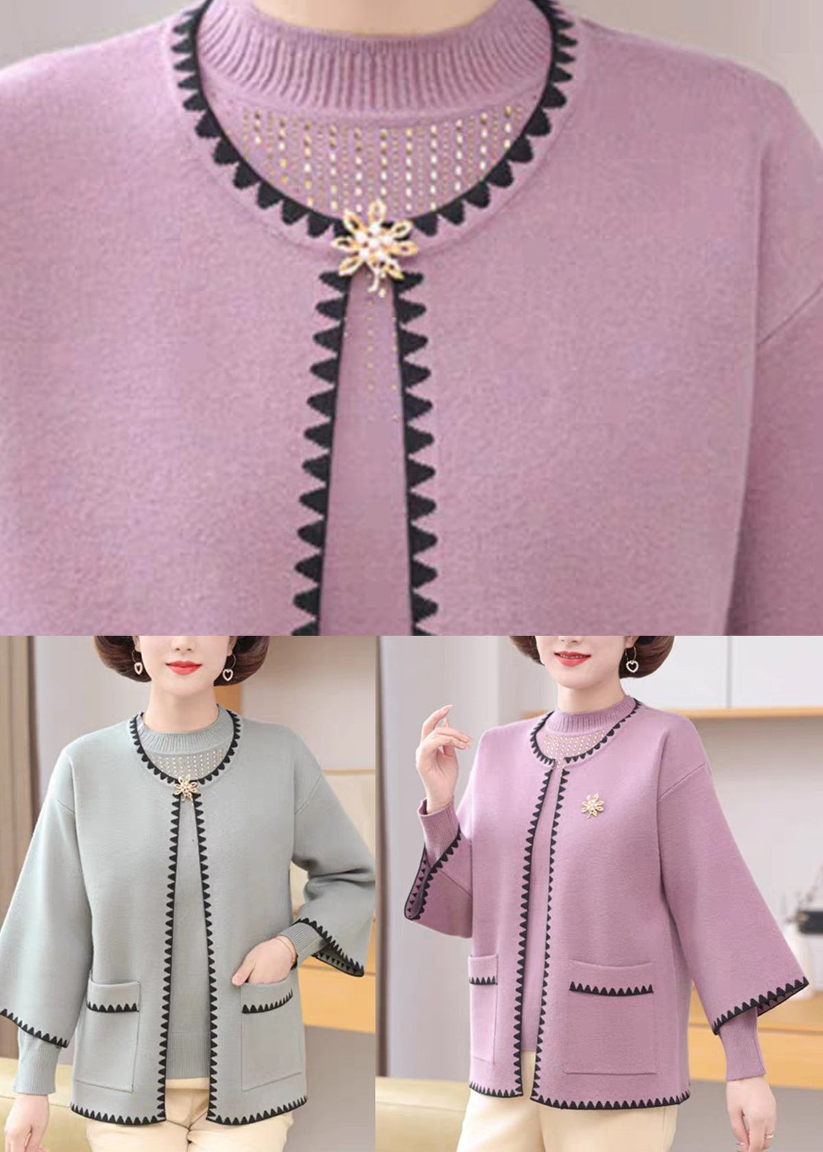 Well Tailored Sweater with a Graceful Silhouette