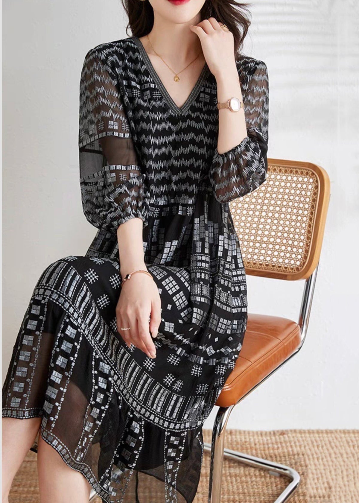 A Vintage Style Dress with Delicate Timeless Details