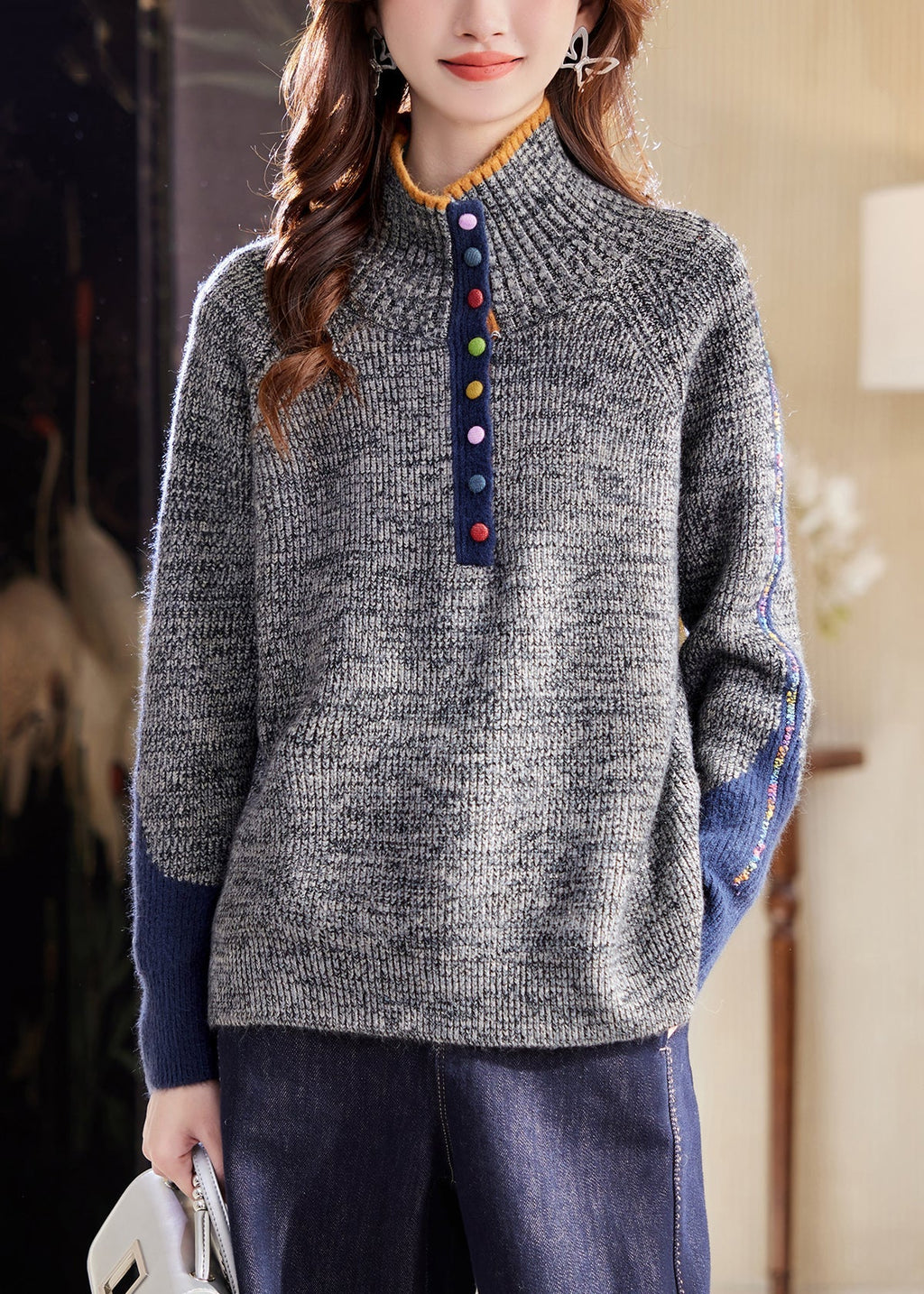 Beautifully Finished Sweater in a Timeless Design