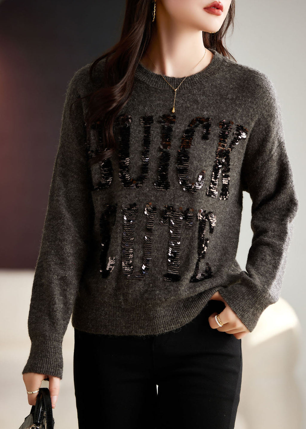 A Vintage Style Sweater with Delicate Timeless Details