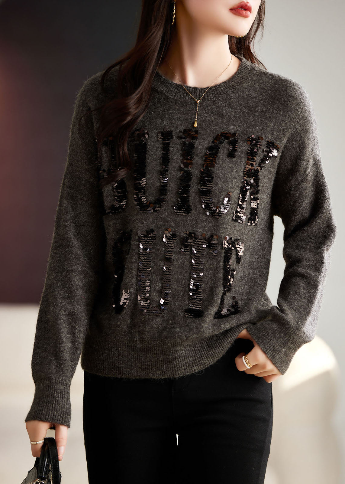 A Vintage Style Sweater with Delicate Timeless Details