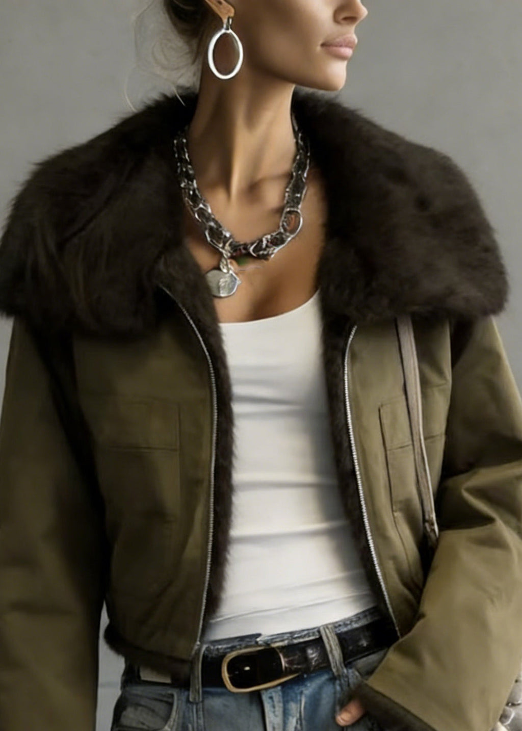 Classic Vintage Jacket with a Flattering Fit