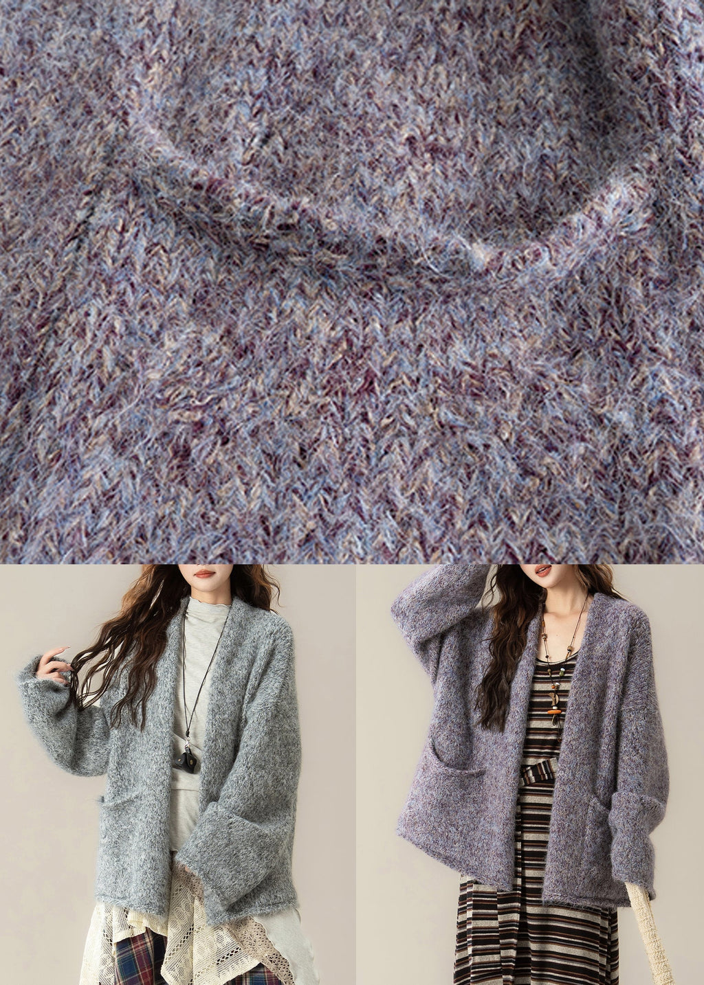 Well Tailored Cardigan with a Graceful Silhouette