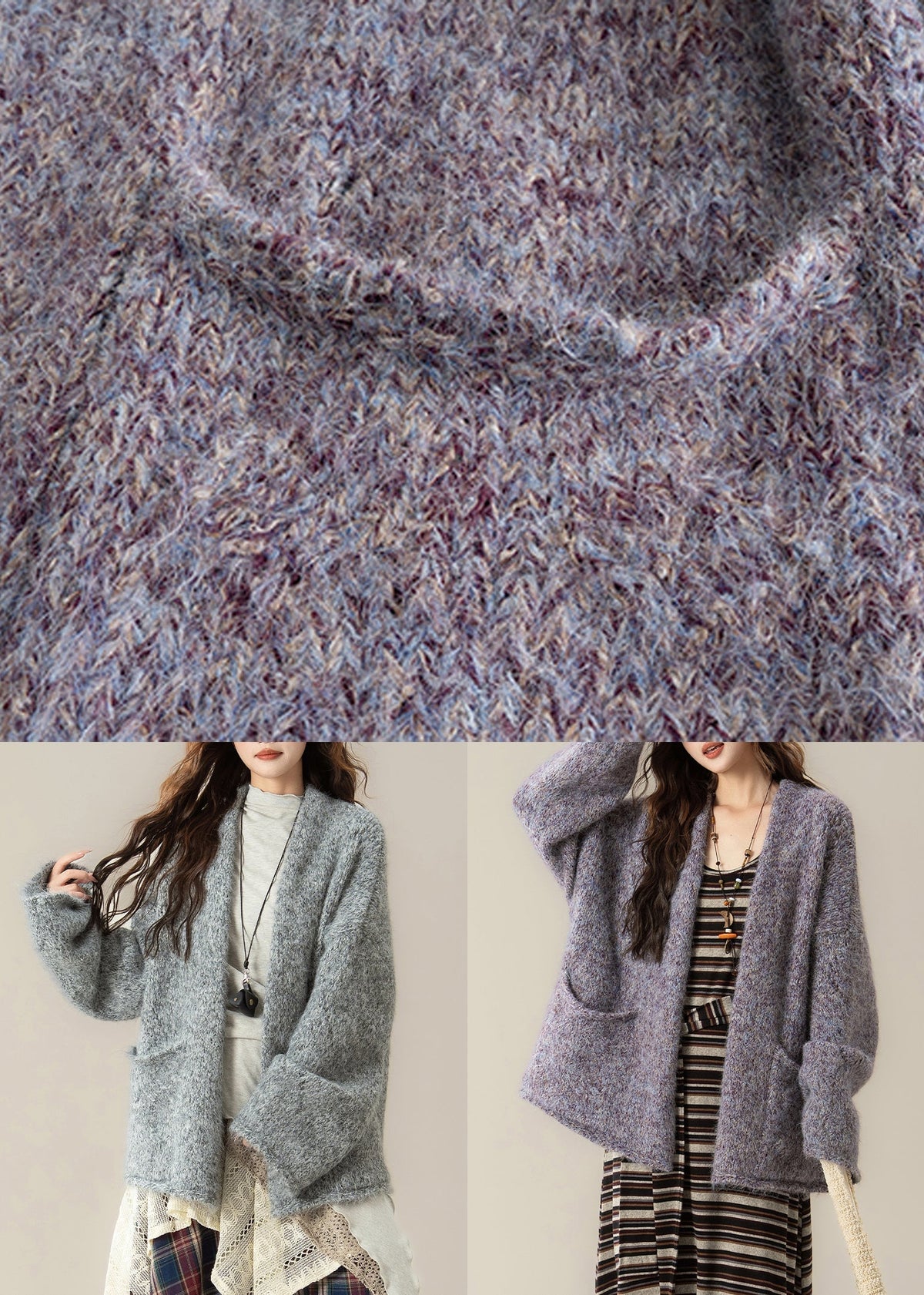 Well Tailored Cardigan with a Graceful Silhouette