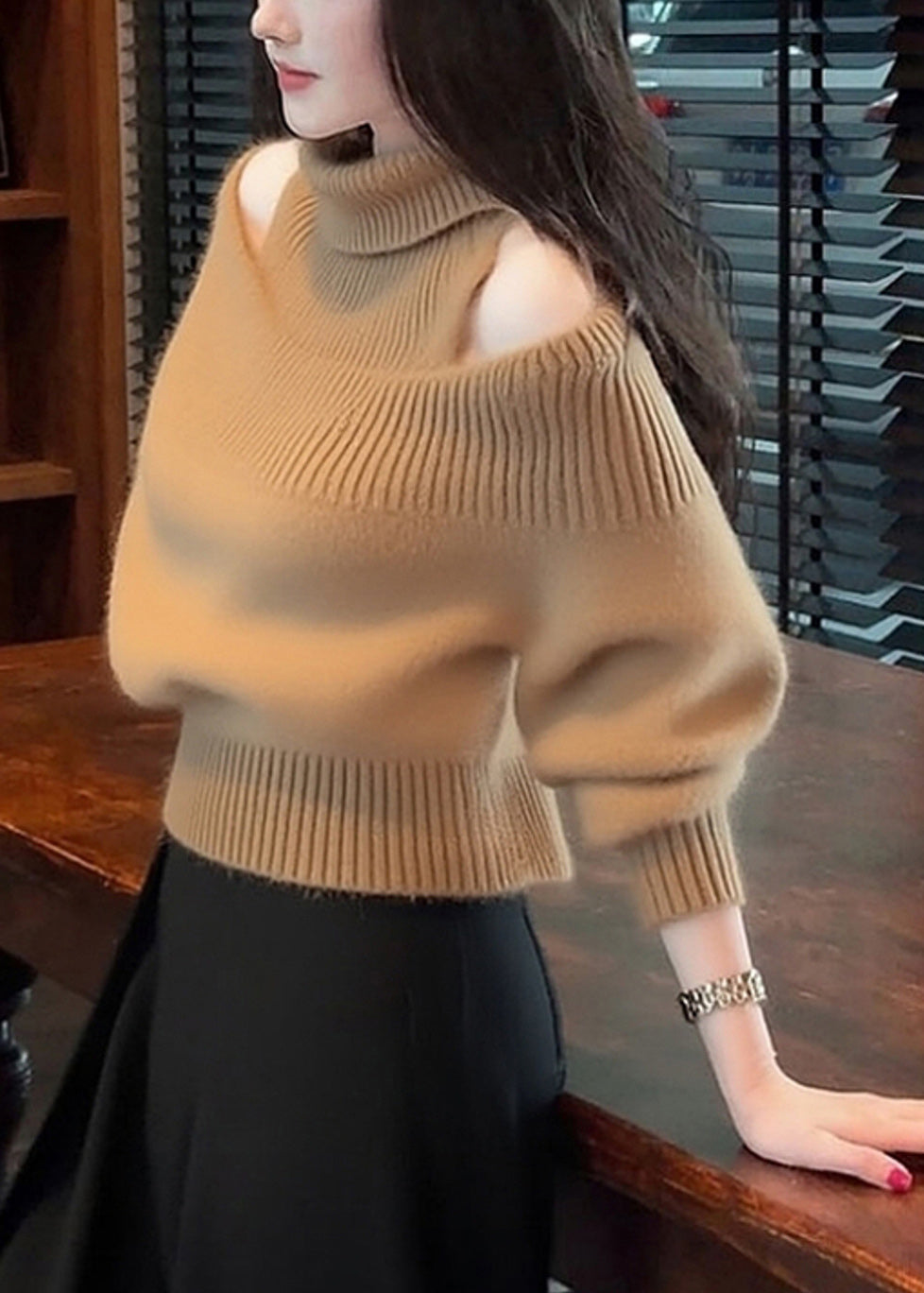 A Vintage Style Sweater with Delicate Timeless Details