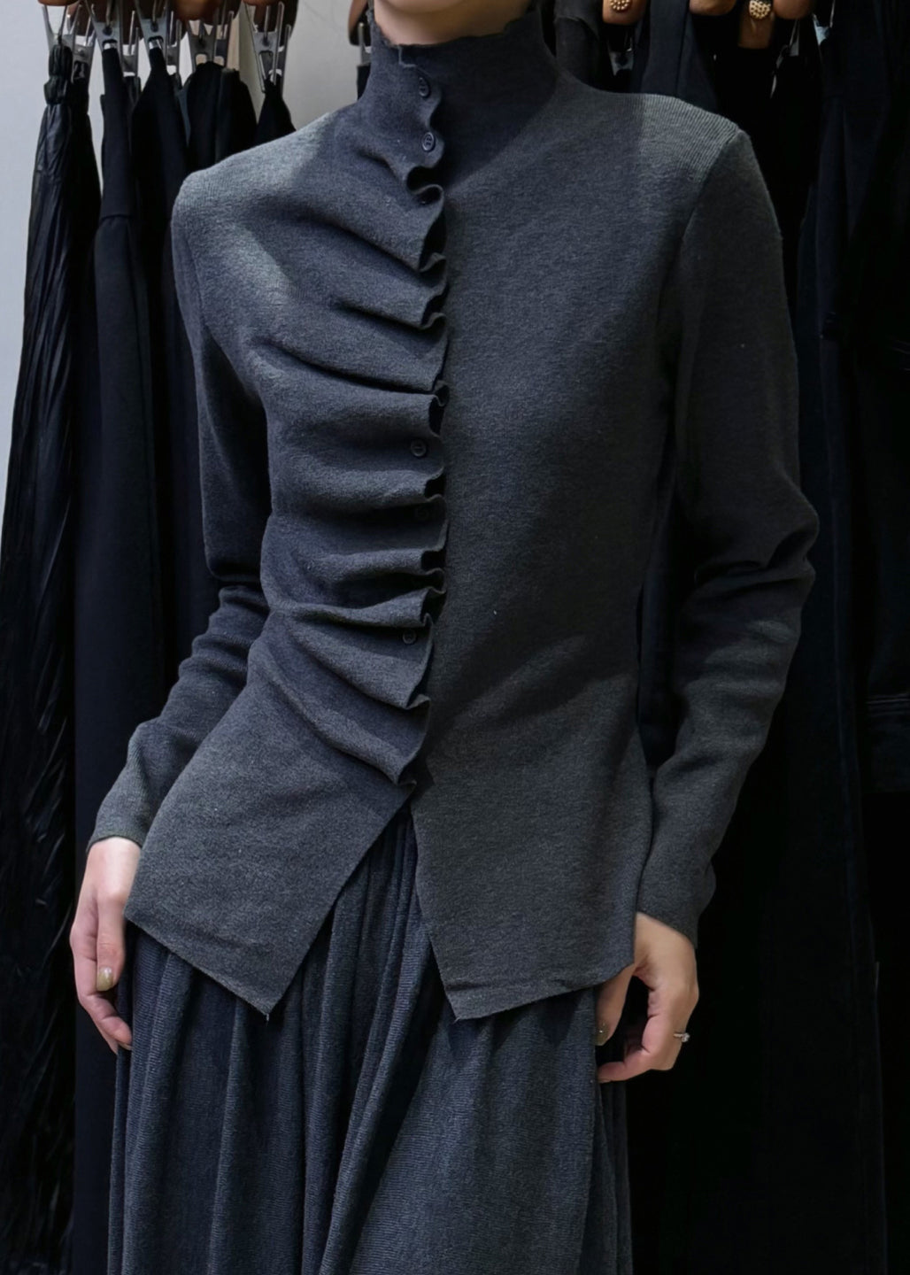 A Vintage Style Sweater with Delicate Timeless Details