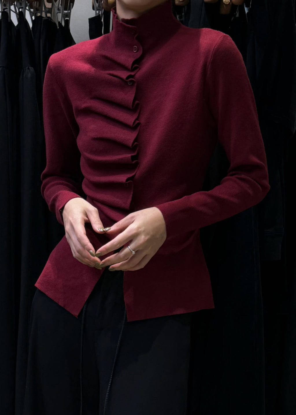 A Vintage Style Sweater with Delicate Timeless Details