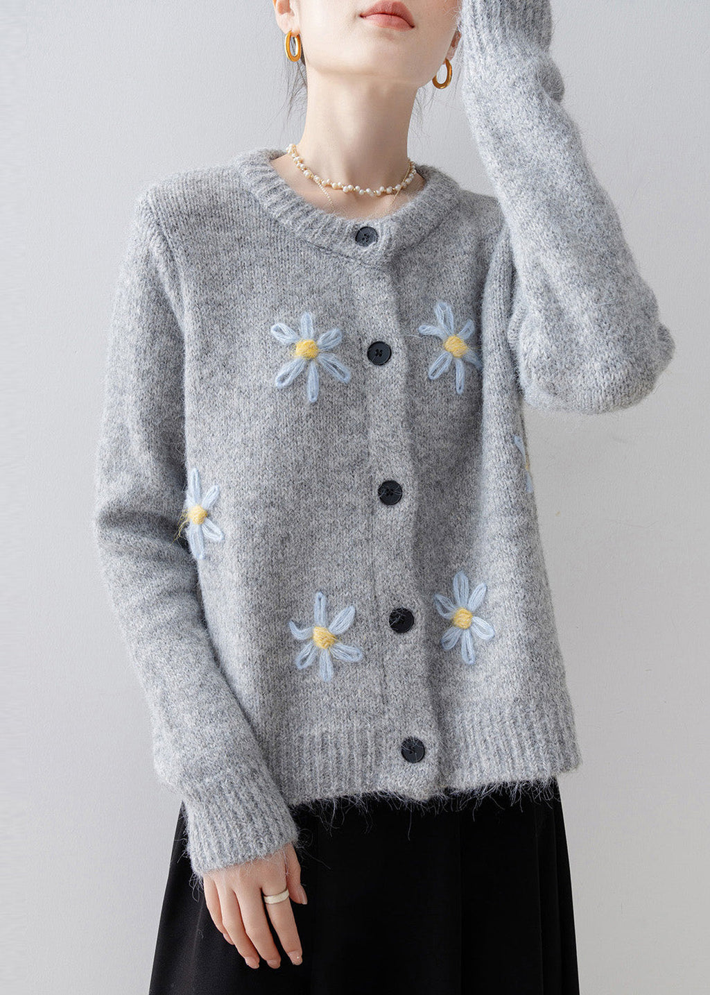 A Vintage Style Cardigan with Delicate Timeless Details