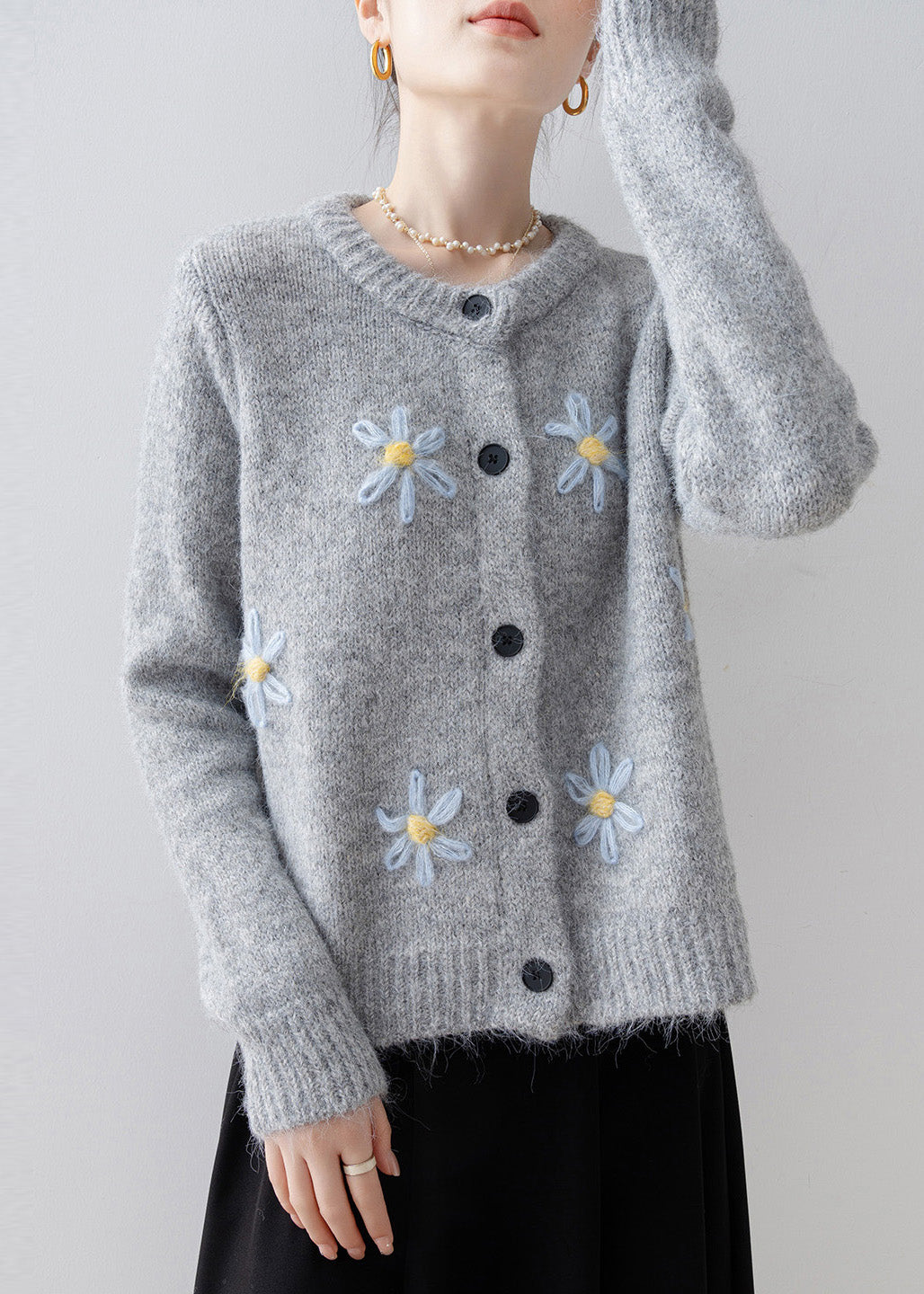 A Vintage Style Cardigan with Delicate Timeless Details
