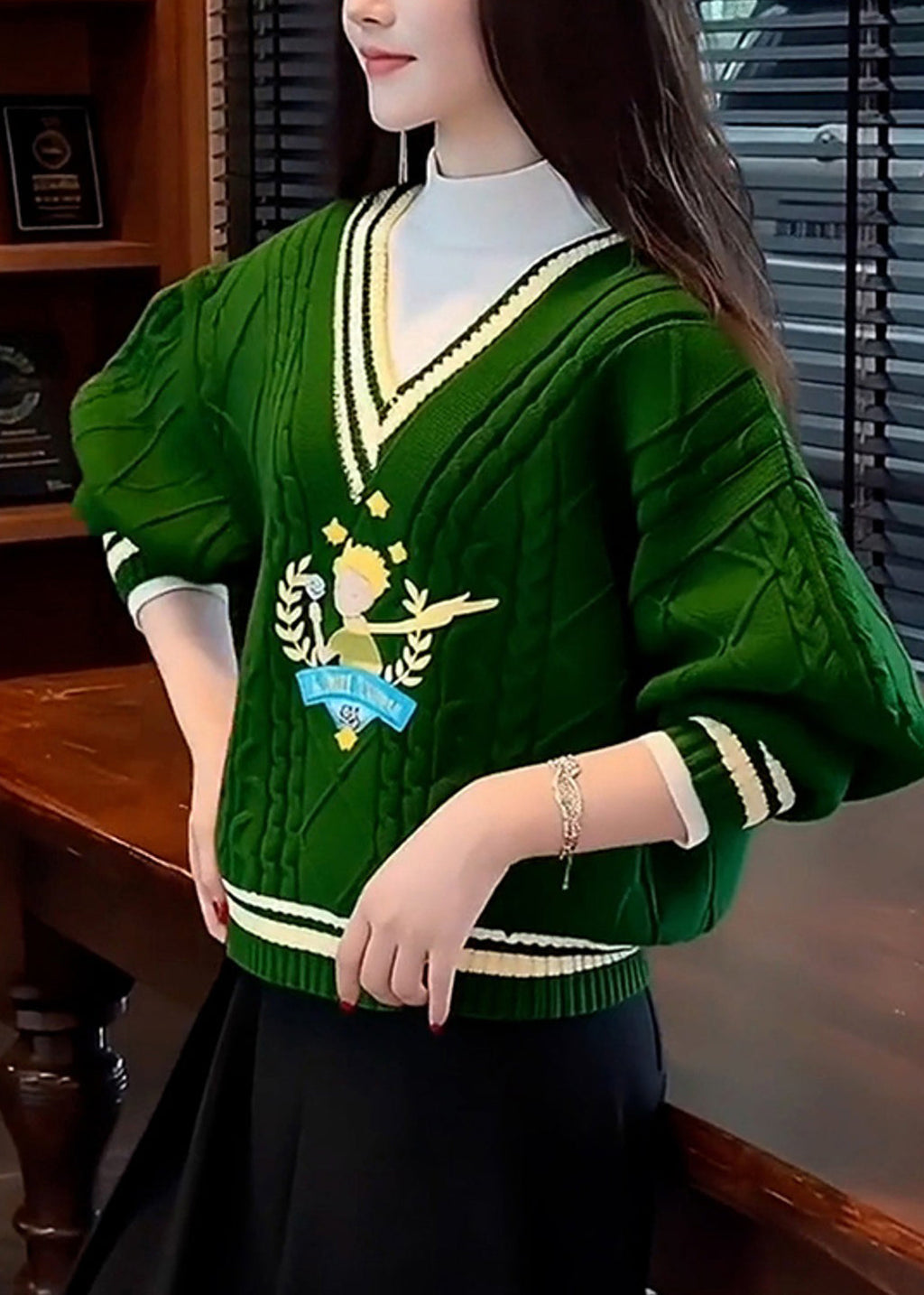 Vintage Inspired Sweater with a Contemporary Edge