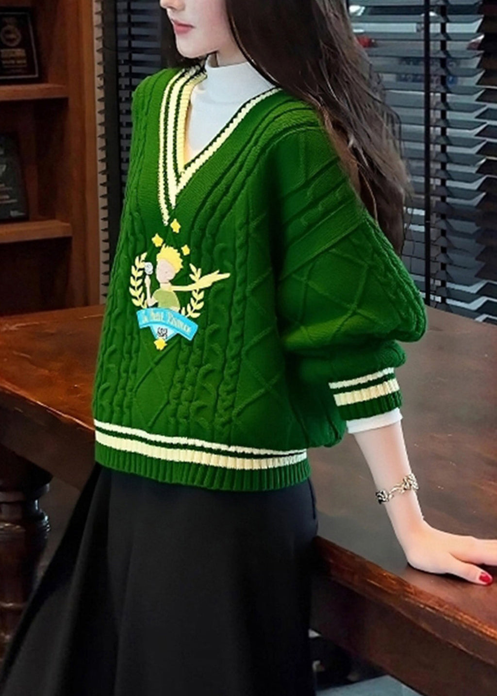 Vintage Inspired Sweater with a Contemporary Edge