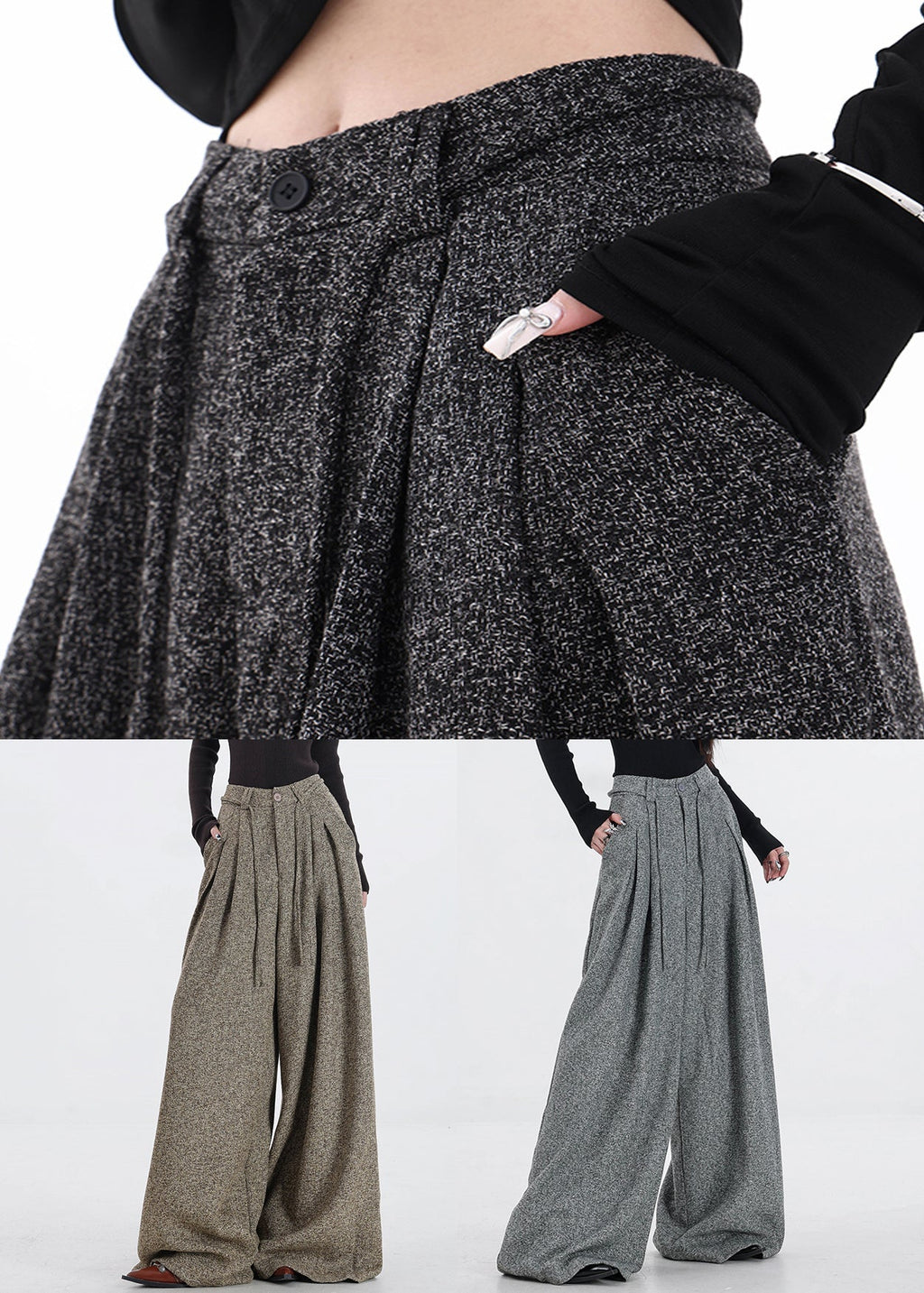 A Vintage Style Pants with Delicate Timeless Details