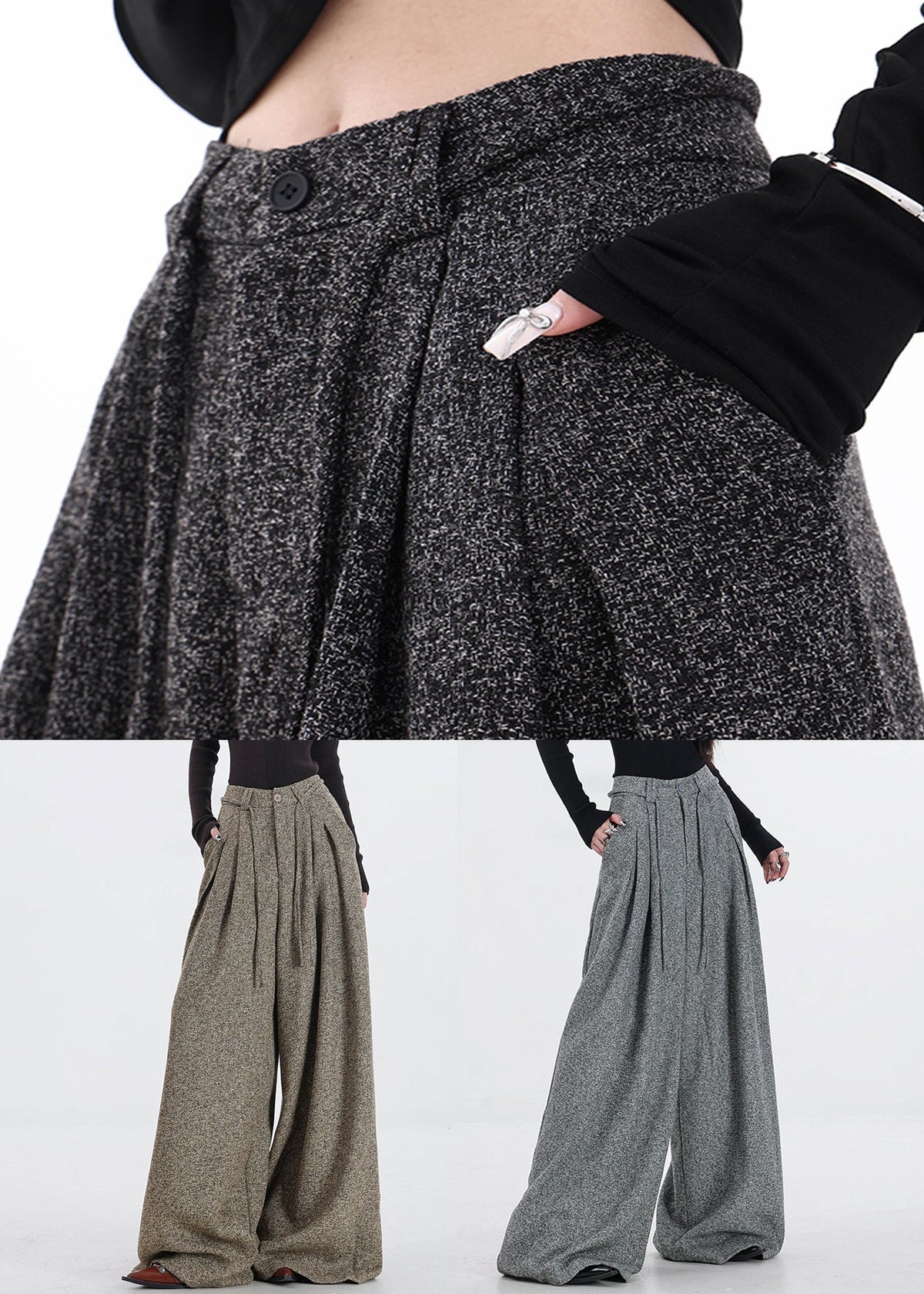 A Vintage Style Pants with Delicate Timeless Details