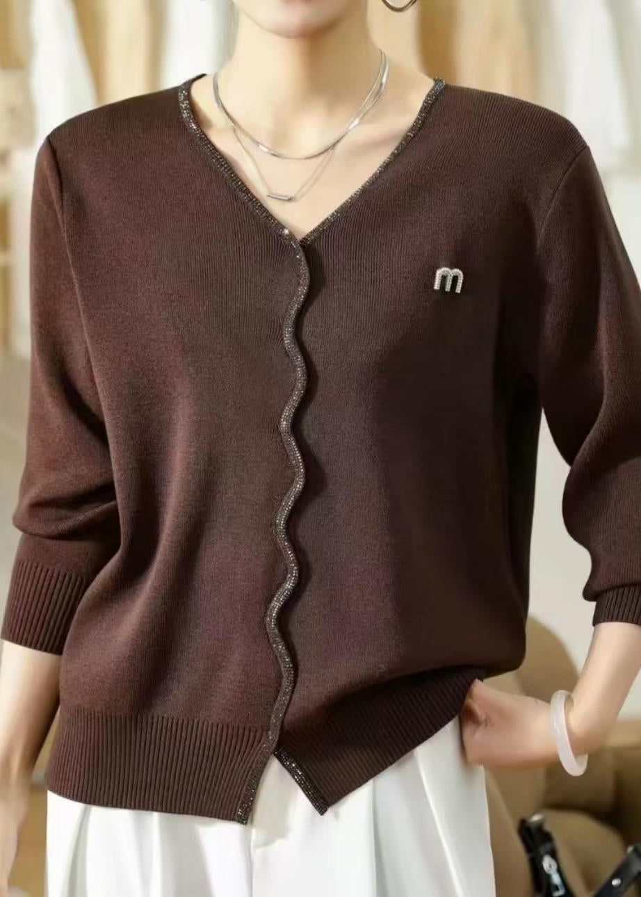 A Vintage Style Sweater with Delicate Timeless Details