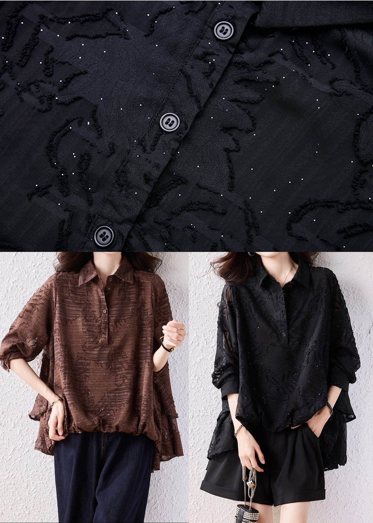 Classic Vintage Blouse with a Flattering Fit